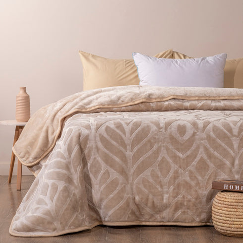 Luxury engraved blanket Double 1 pcs